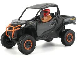 Can-Am Commander XT-P 1000R Gray and Orange with Driver Figure 1/32 Diecast Model by BRP Models
