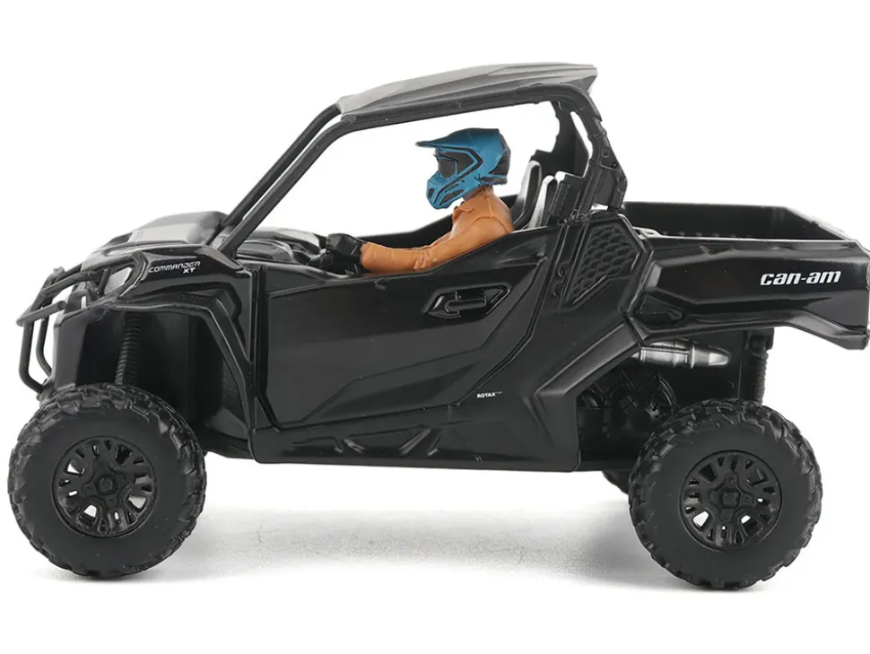 Can-Am Commander XT 1000R Matt Black with Driver Figure 1/32 Diecast Model by BRP Models