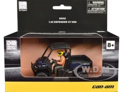 Can-Am Defender XT HD9 Navy Blue and Black with Driver Figure 1/32 Diecast Model by BRP Models