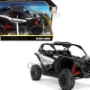 CAN-AM Maverick X3 ATV Hyper Silver Red 1/18 Diecast Model New Ray 58193 A