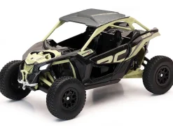Can-Am Maverick X3 XRC Turbo ATV Tan and Black with Silver Top cast 1/18 Diecast Model by New Ray