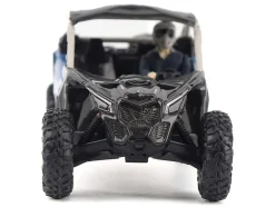 Can-Am Maverick X3 X RS Turbo RR Intense Blue and Chalk Gray with Driver Figure 1/32 Diecast Model by BRP Models