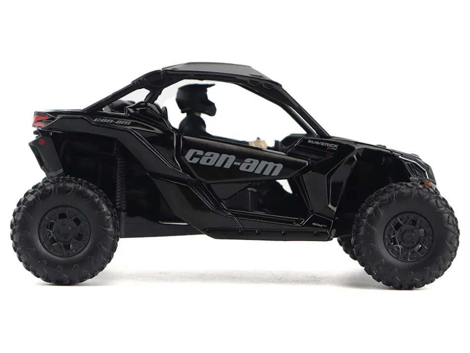 Can-Am Maverick X3 X RS Turbo RR Triple Black with Driver Figure 1/32 Diecast Model by BRP Models
