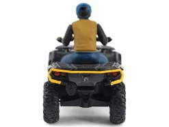 Can-Am Outlander XT-P 1000R ATV Iron Gray and Neo Yellow with Driver Figure 1/32 Diecast Model by BRP Models