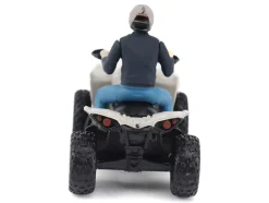 Can-Am Renegade X XC 1000R ATV Chalk Gray with Driver Figure 1/32 Diecast Model by BRP Models