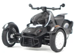 Can-Am Ryker Rally 3-Wheel Motorcycle Ghost Black 1/32 Diecast Model by BRP Models