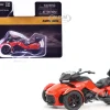 Can-Am Spyder F3 Limited Special Series 3-Wheel Motorcycle Viper Red 1/32 Diecast Model by BRP Models
