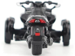Can-Am Spyder F3 3-Wheel Motorcycle Steel Black Metallic 1/32 Diecast Model by BRP Models