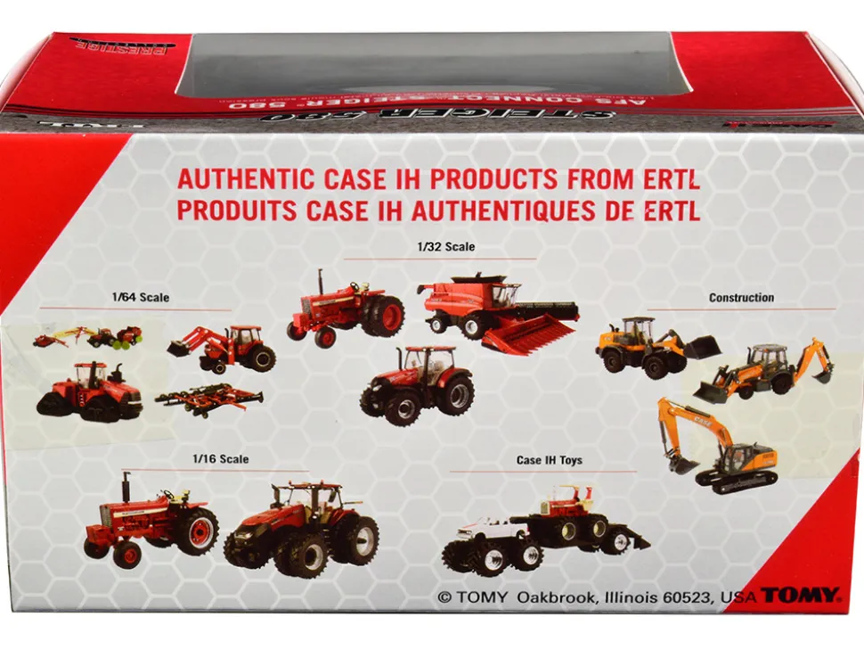 Case AFS Connect Steiger 580 Tractor Dual Wheels Red Case IH Agriculture Prestige Collection Series 1/64 Diecast Model ERTL TOMY 44235V