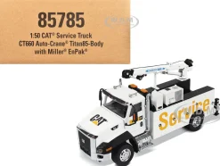CAT Caterpillar CT660 Auto-Crane Titan 85 Truck with Miller EnPak White 