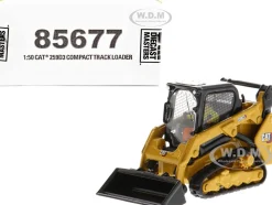 CAT Caterpillar 259D3 Compact Track Loader Work Tools Operator Yellow High Line Series 1/50 Diecast Model Diecast Masters 85677