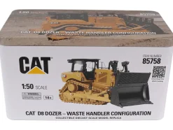 CAT Caterpillar D8 Track-Type Dozer (Waste Handler Configuration) Yellow "High Line" Series 1/50 Diecast Model by Diecast Masters