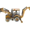 CAT Caterpillar 420F2 IT Backhoe Loader with Operator Yellow Weathered Series 1/50 Diecast Model Diecast Masters 85755