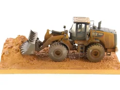 CAT Caterpillar 966M Wheel Loader Operator Dirty Version Weathered Series 1/50 Diecast Model Diecast Masters 85703
