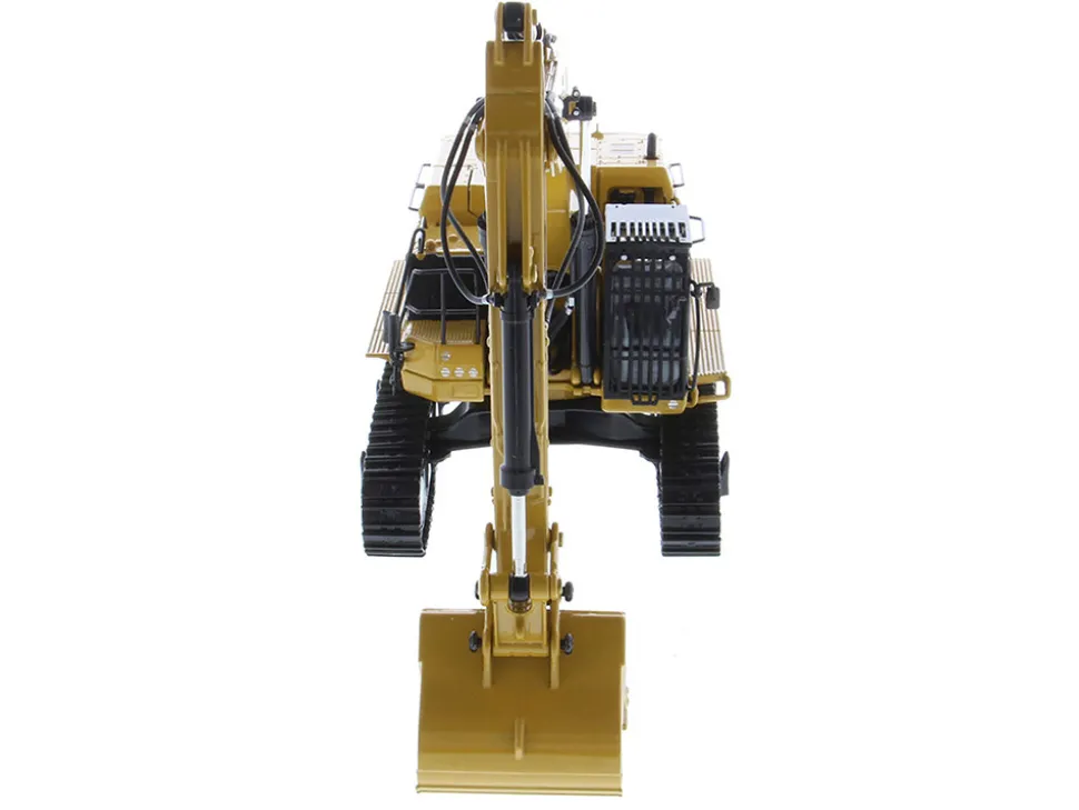 CAT Caterpillar 395 Next Generation Hydraulic Excavator General Purpose Version Yellow with Operator and Additional Tools High Line Series 1/50 Diecast Model Diecast Masters 85709