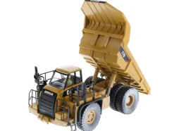CAT Caterpillar 770 Off Highway Truck Yellow Weathered with Operator Weathered Series 1/50 Diecast Model Diecast Masters 85756