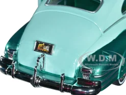 1948 Chevrolet Aerosedan Fleetside Lowrider Pastel Green Green Metallic Two-Tone Get Low Series 1/24 Diecast Model Car Motormax 79027