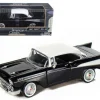 1957 Chevrolet Bel Air Black 1/24 Diecast Car Model Motormax 73228
