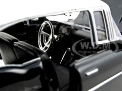 1957 Chevrolet Bel Air Black 1/24 Diecast Car Model Motormax 73228