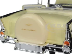 1957 Chevrolet Bel Air Convertible Cream 1/18 Diecast Model Car Road Signature 92108