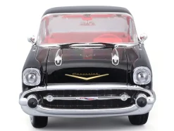 1957 Chevrolet Bel Air Coupe Black with Red Interior 