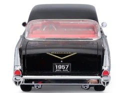 1957 Chevrolet Bel Air Coupe Black with Red Interior 