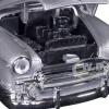 1950 Chevrolet Bel Air Lowrider Silver Metallic Blue Metallic Top Get Low Series 1/24 Diecast Model Car Motormax 79026