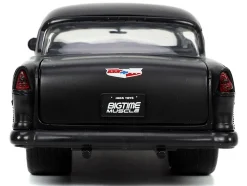 1955 Chevrolet Bel Air #24 Purple Metallic and Matt Black 