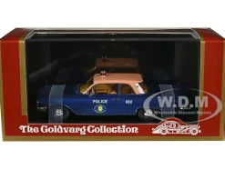 1961 Chevrolet Biscayne "Nassau County Police Department" Blue Metallic with Beige Top Limited Edition to 150 pieces Worldwide 1/43 Model Car by Goldvarg Collection