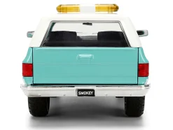 1980 Chevrolet Blazer Light Green with White Top and Graphics and Smokey Bear Diecast Figure