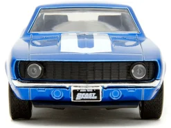 1969 Chevrolet Camaro Blue Metallic with White Stripes