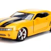 2006 Chevrolet Camaro Concept Yellow Bumblebee Robot on Chassis Collectible Metal Coin Transformers Movie 1/24 Diecast Model Car Jada 98497