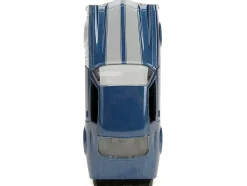 1973 Chevrolet Camaro Dark Blue Metallic with Gray Stripes and Winter Soldier Diecast Figure Marvel Avengers Hollywood Rides Series 1/32 Diecast Model Car Jada 33073