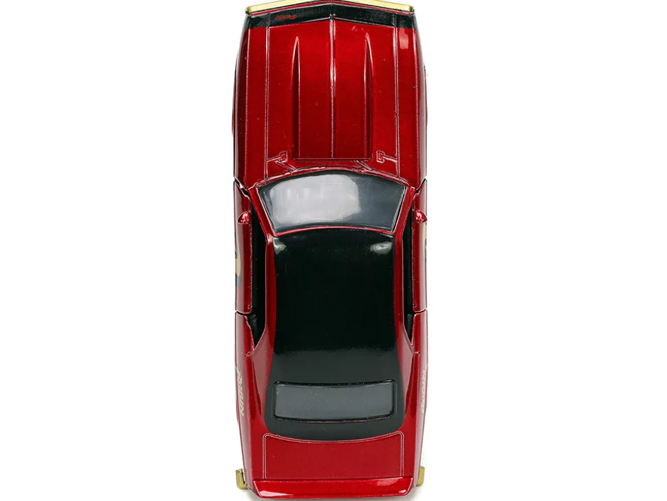 1969 Chevrolet Camaro Dark Red Metallic Black Top Robin Diecast Figure Batman Hollywood Rides Series 1/32 Diecast Model Car Jada 33088