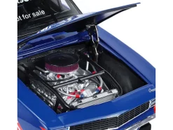 1969 Chevrolet Camaro #5 Kyle Larson "Hendrick Motorsports First Win Tribute" Blue and White with Graphics 1/18 Diecast Model Car by Highway 61
