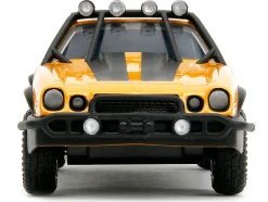 1977 Chevrolet Camaro Off Road Version Yellow Metallic with Black Stripes Transformers Rise of the Beasts 2023 Movie Hollywood Rides Series 1/32 Diecast Model Car Jada 34258