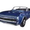 1967 Chevrolet Camaro SS Convertible Blue 1/24 Diecast Car Model Motormax 73301