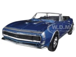 1967 Chevrolet Camaro SS Convertible Blue 1/24 Diecast Car Model Motormax 73301