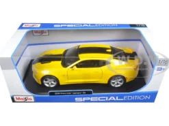 2016 Chevrolet Camaro SS Yellow 1/18 Diecast Model Car Maisto 31689