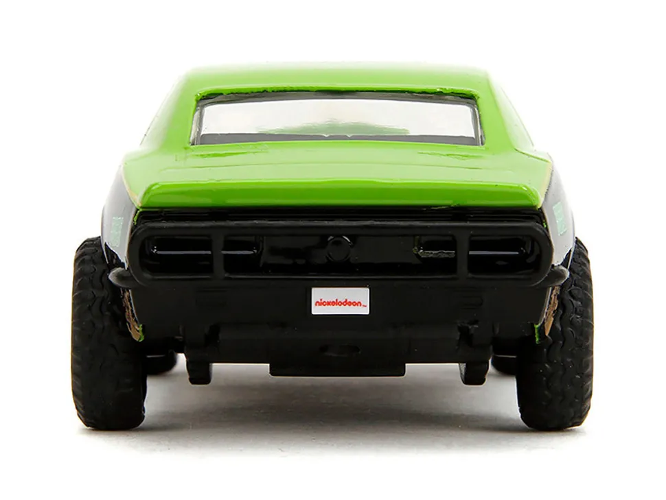 1967 Chevrolet Camaro "Teenage Mutant Ninja Turtles" Black and Green (Dirty) "Hollywood Rides" Series 1/32 Diecast Model Car by Jada
