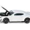 Chevrolet Camaro White with Black Hood Diecast Model Car Siku 1538