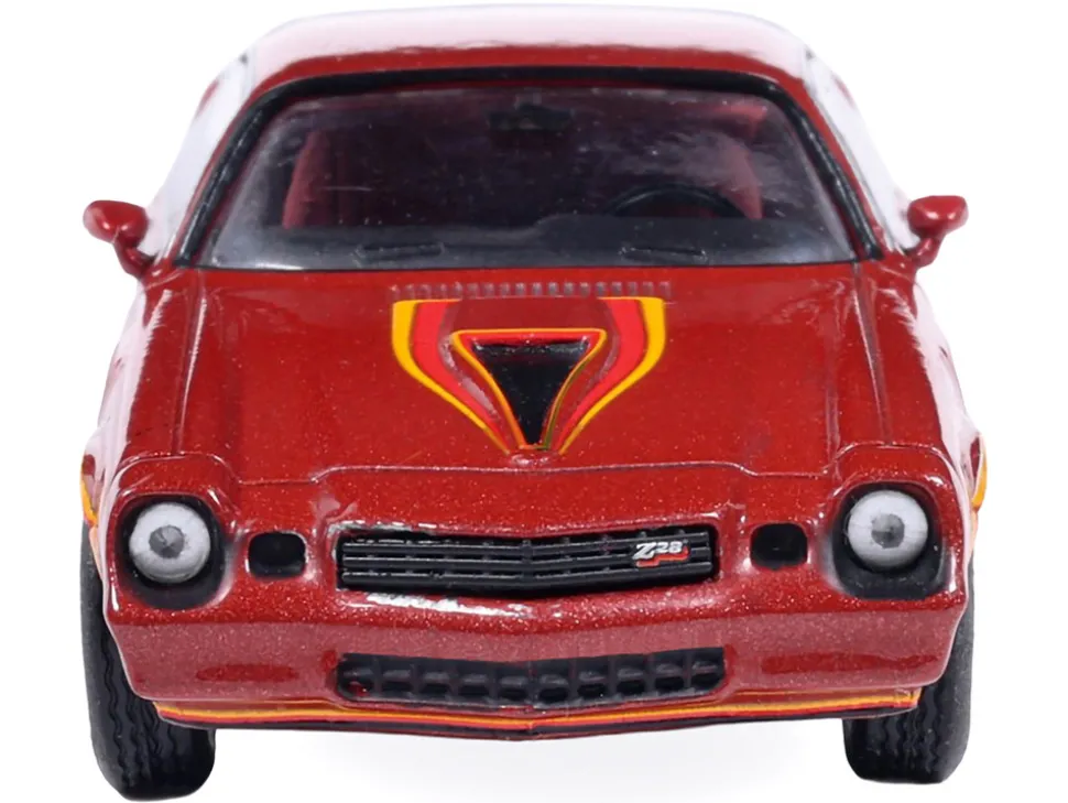 1978 Chevrolet Camaro Z28 Carmine Red Metallic with Red Interior 1/64 Diecast Model Car by IXO Models