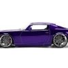 1971 Chevrolet Camaro Z/28 Purple Metallic with Black Hood "Bigtime Muscle" Series 1/24 Diecast Model Car by Jada