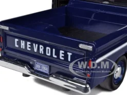 1966 Chevrolet C10 Fleetside Pickup Truck Blue 1/24 Diecast Car Model Motormax 73355