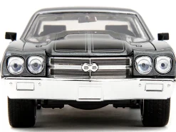 1970 Chevrolet Chevelle SS Gray Metallic with Black Stripes Fast & Furious 2009 Movie Fast & Furious Series 1/24 Diecast Model Car Jada 34923