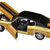 1971 Chevrolet Chevelle SS 454 Sport Gold Metallic with Black Top and Black Stripes "Special Edition" 1/18 Diecast Model Car by Maisto