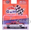 1973 Chevrolet Cheyenne Super 30 Pickup Truck "Gulf Oil" Orange and White with Blue Stripes Limited Edition to 9350 pieces Worldwide 1/64 Diecast Model Car by M2 Machines