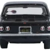 1963 Chevrolet Corvair Coupe Tuxedo Black with Red Interior 1/87 (HO) Scale Diecast Model Car by Oxford Diecast