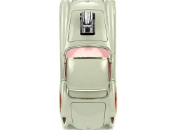1957 Chevrolet Corvette Beige with Pink Interior with Bugs Bunny Figure Looney Tunes Hollywood Rides Series 1/24 Diecast Model Car Jada 32390