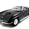 1967 Chevrolet Corvette Black Convertible 1/24 Diecast Car Model Motormax 73224